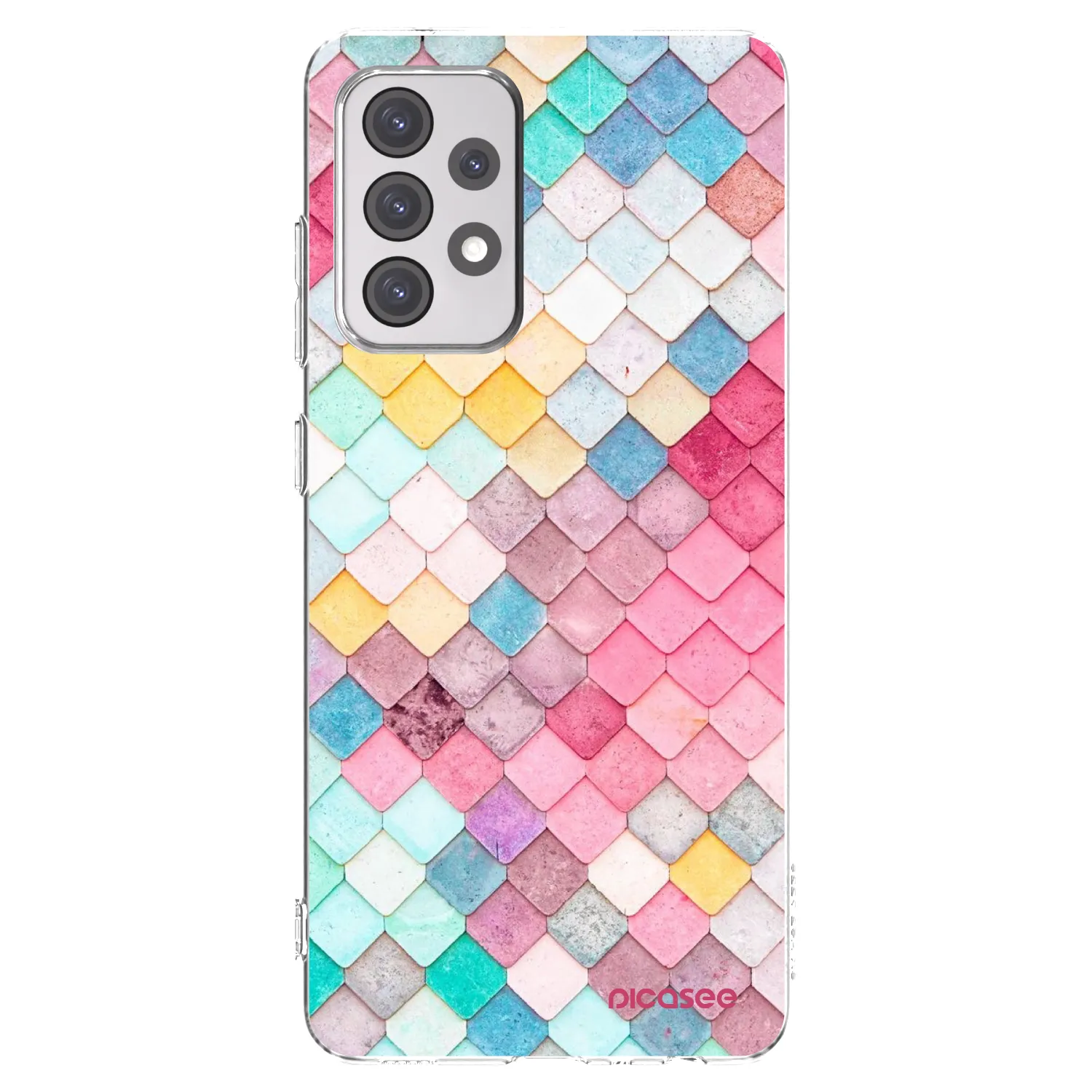 Picasee διαφανής θήκη σιλικόνης Samsung Galaxy A52s 5G A528B - Colorful roof