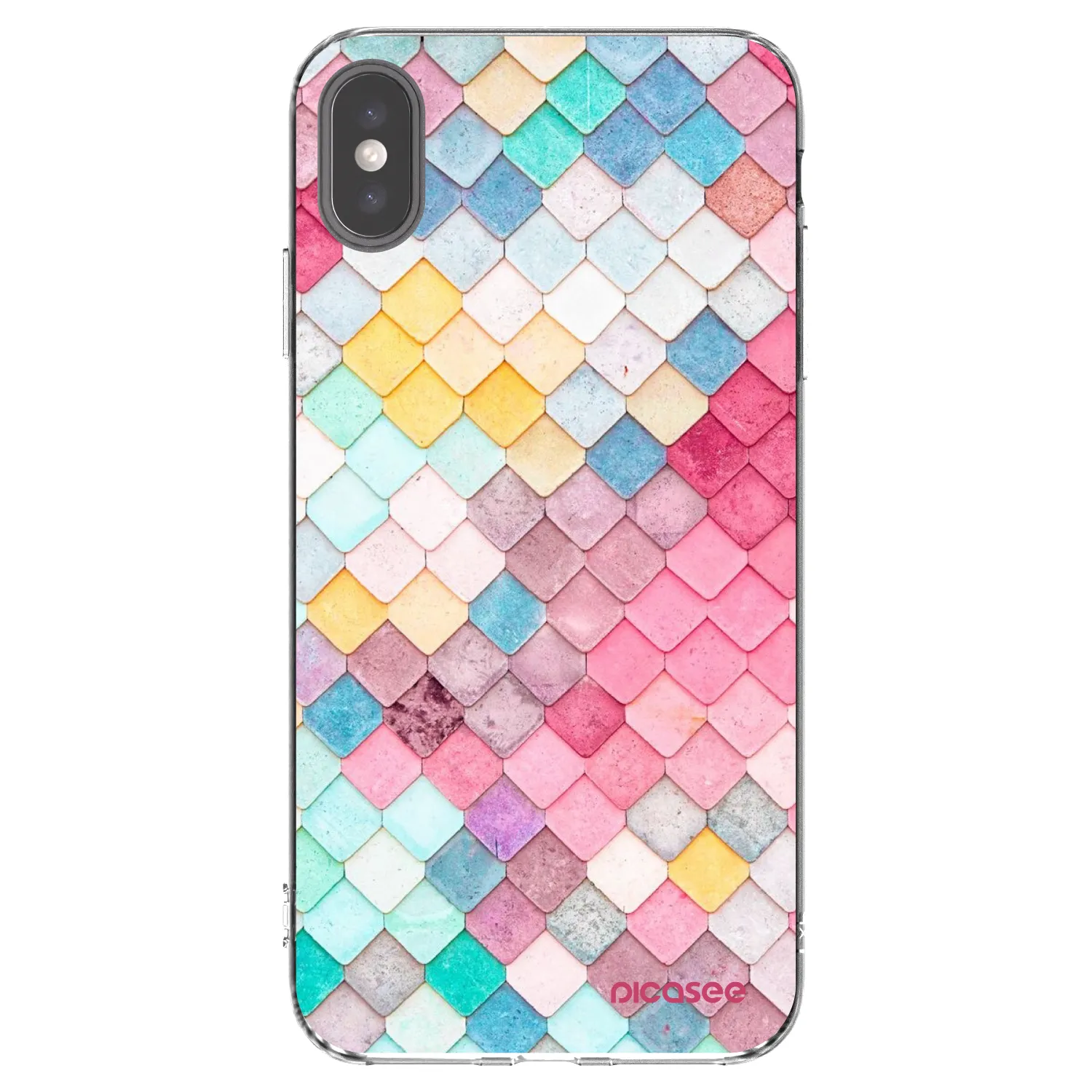 Picasee διαφανής θήκη σιλικόνης Apple iPhone XS Max - Colorful roof