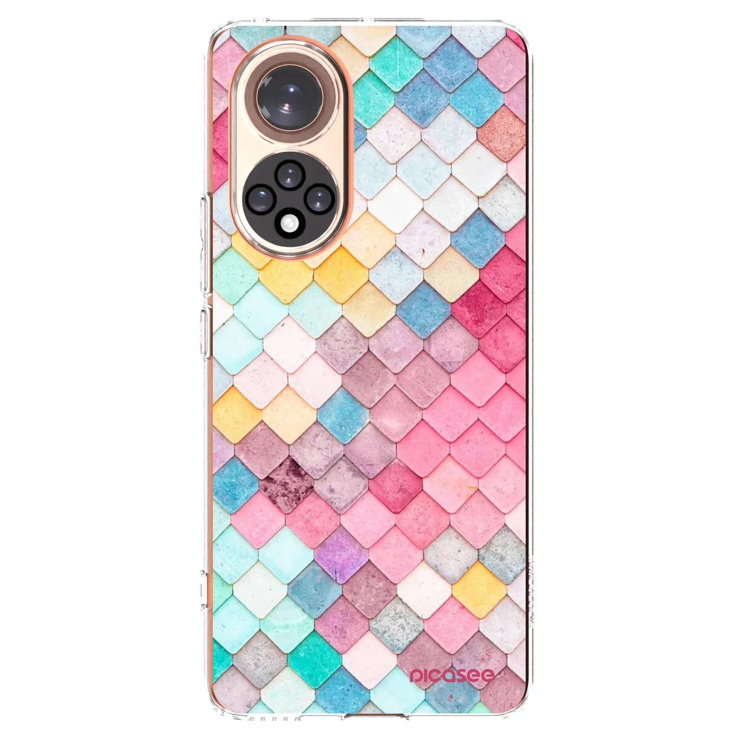 Picasee διαφανής θήκη σιλικόνης Huawei Nova 9 - Colorful roof