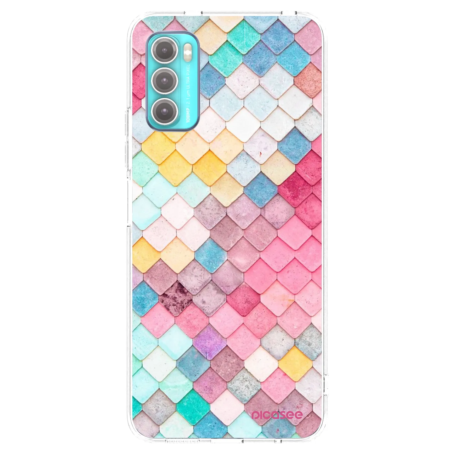 Picasee διαφανής θήκη σιλικόνης Motorola Moto G60 - Colorful roof