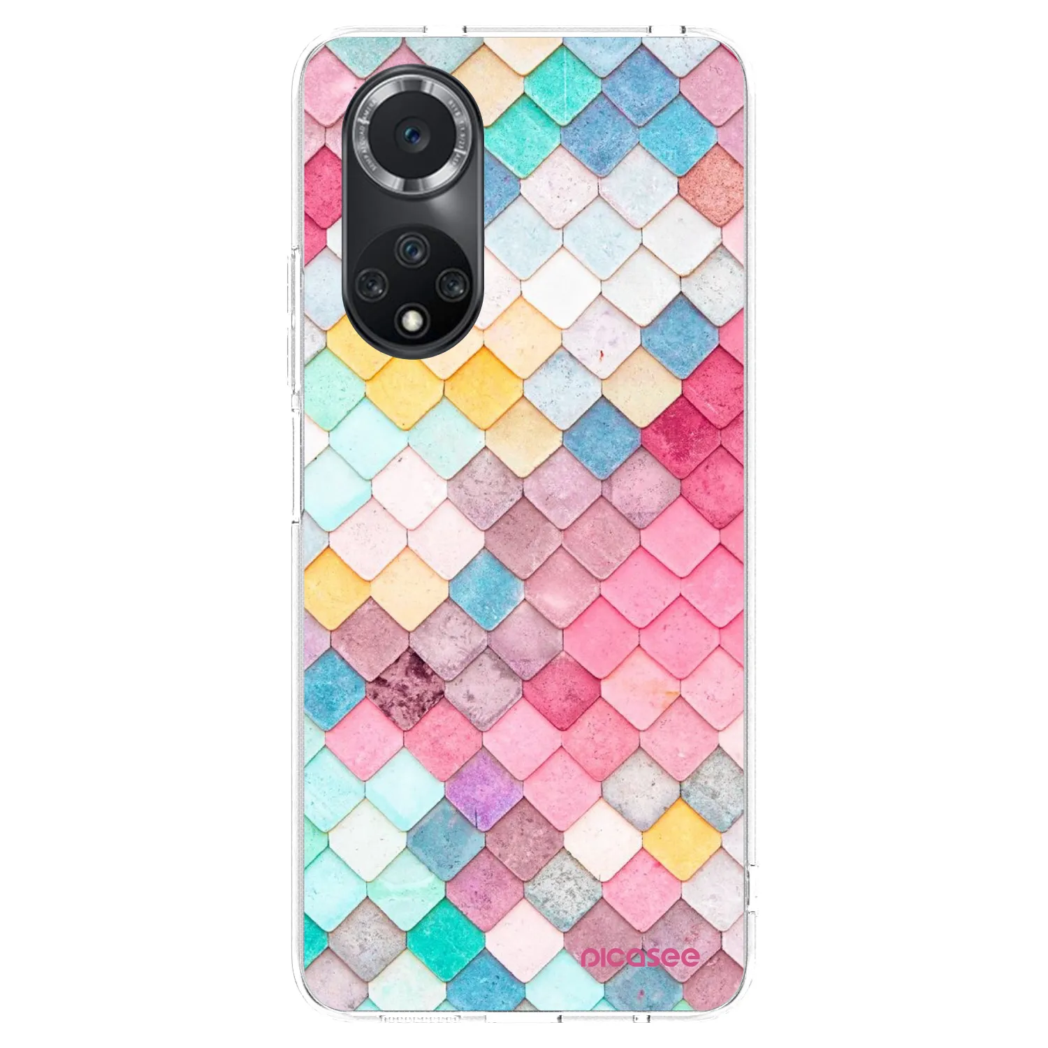 Picasee διαφανής θήκη σιλικόνης Huawei Nova 9 SE - Colorful roof