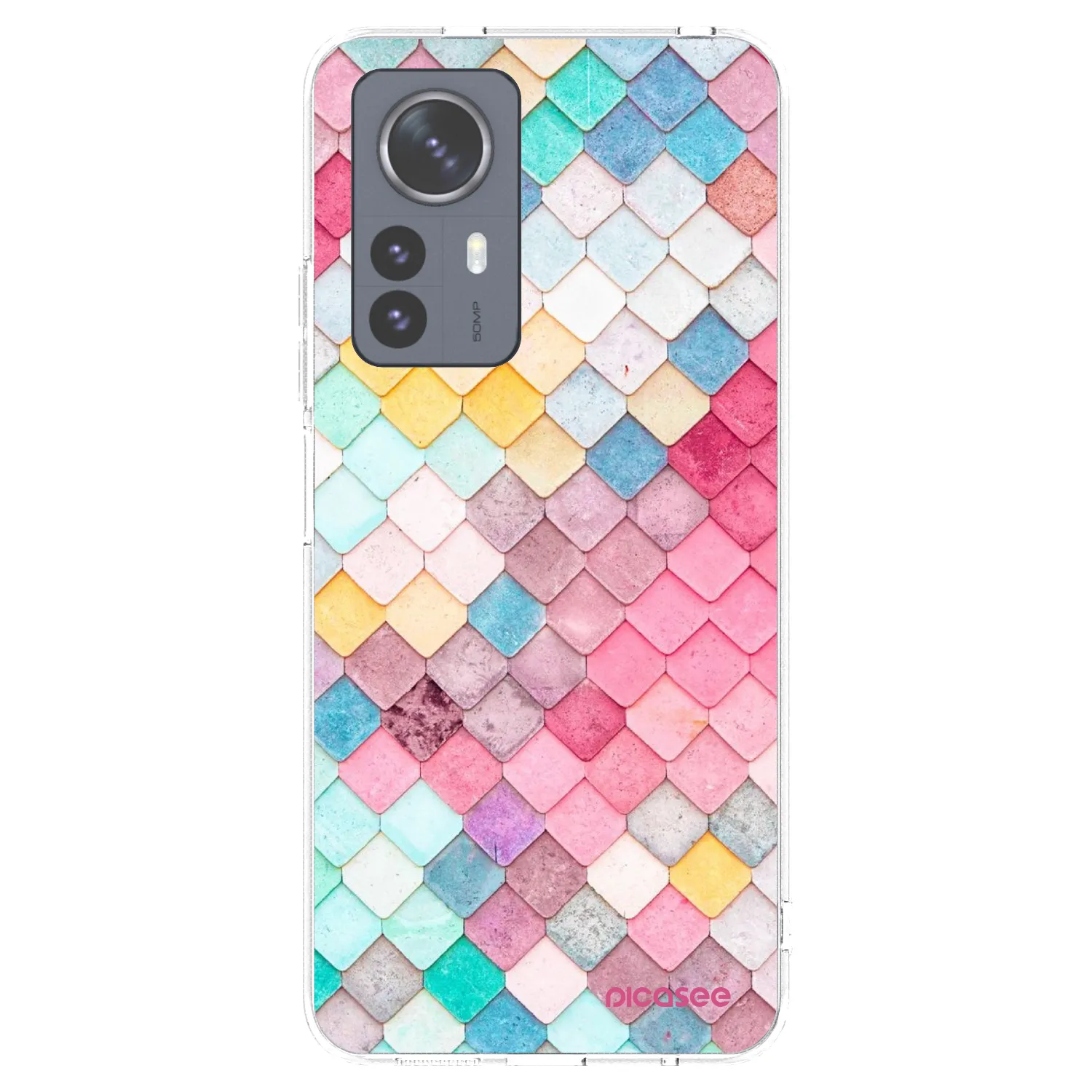 Picasee διαφανής θήκη σιλικόνης Xiaomi 12 Pro - Colorful roof