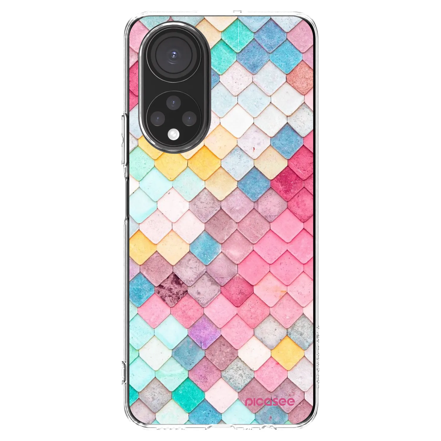 Picasee διαφανής θήκη σιλικόνης Honor X7 - Colorful roof