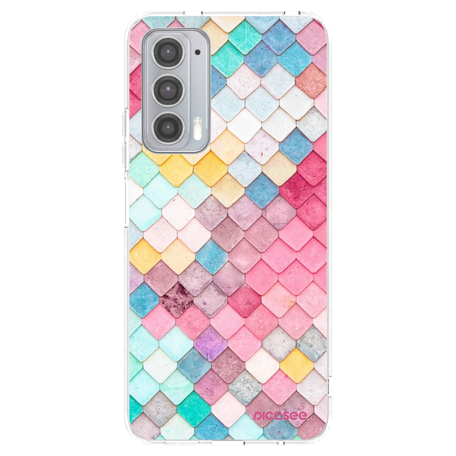 Picasee διαφανής θήκη σιλικόνης Motorola Edge 20 - Colorful roof