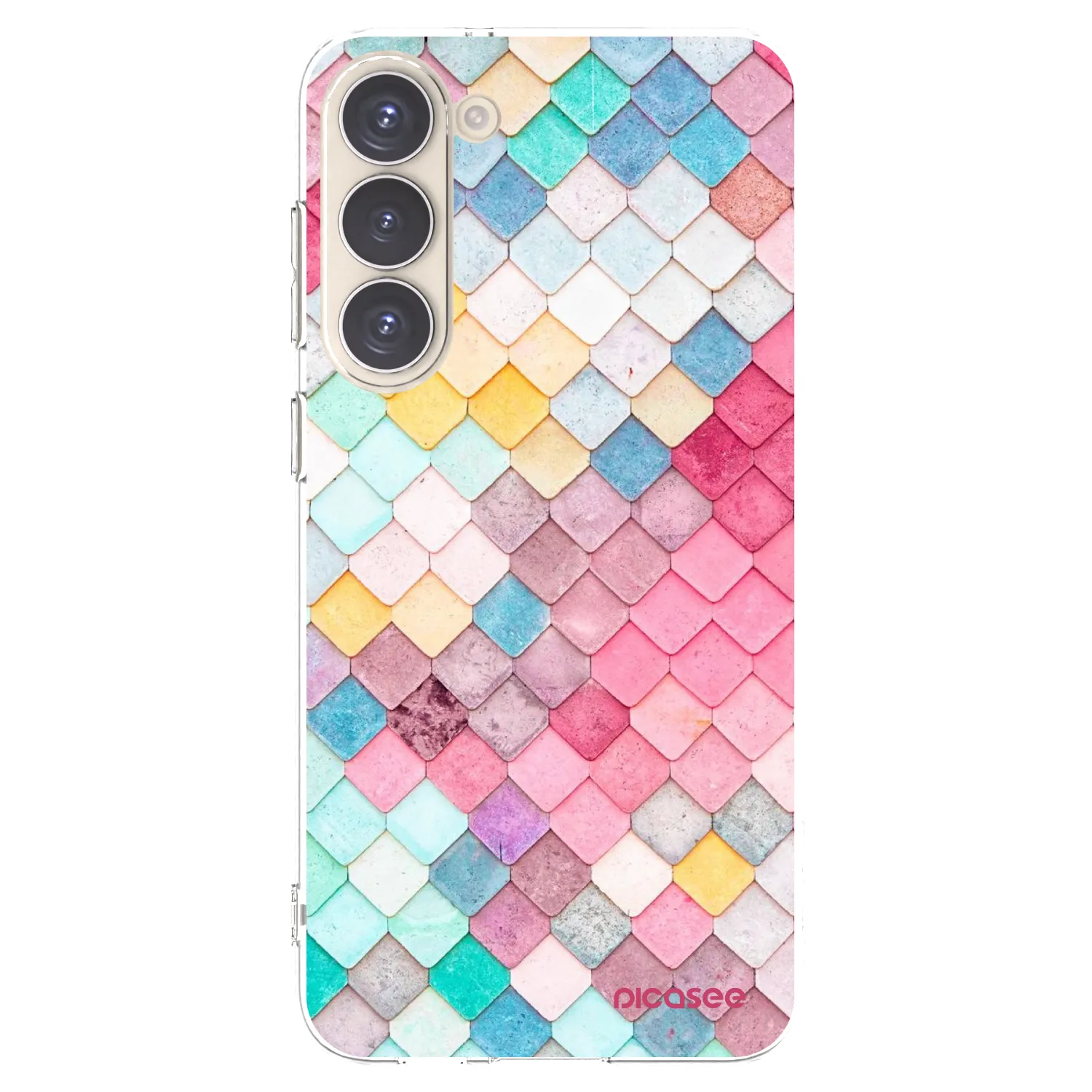 Picasee διαφανής θήκη σιλικόνης Samsung Galaxy S23+ 5G - Colorful roof
