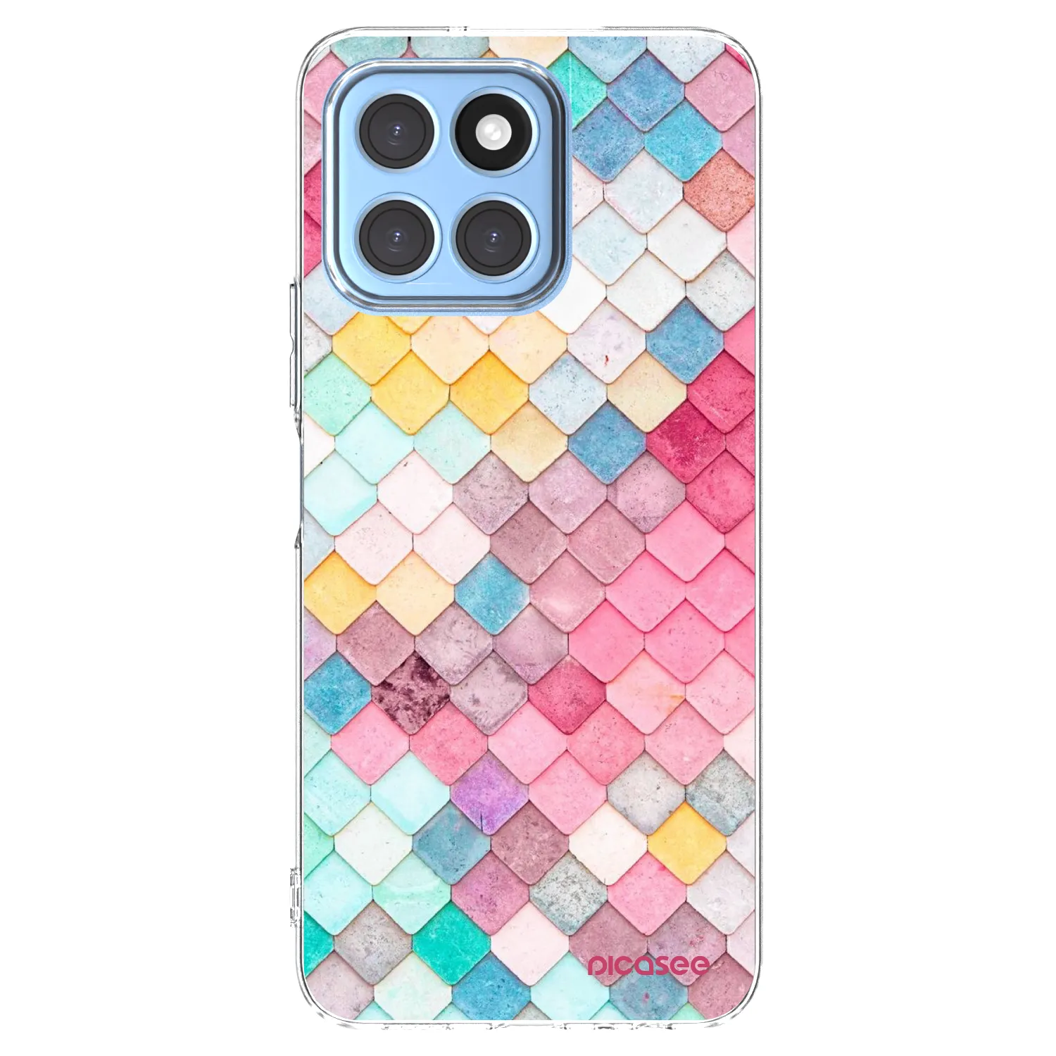 Picasee διαφανής θήκη σιλικόνης Honor X8 5G - Colorful roof
