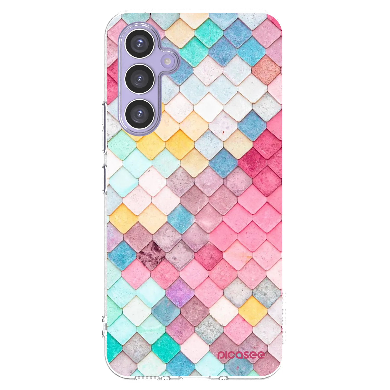 Picasee διαφανής θήκη σιλικόνης Samsung Galaxy A54 5G A546B - Colorful roof