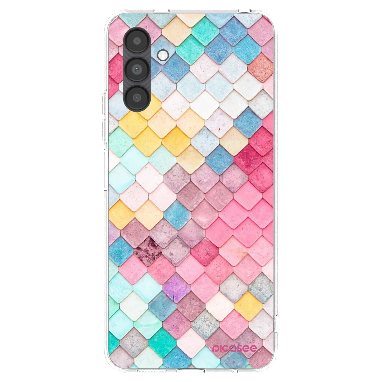 Picasee διαφανής θήκη σιλικόνης Samsung Galaxy A04s A047F - Colorful roof