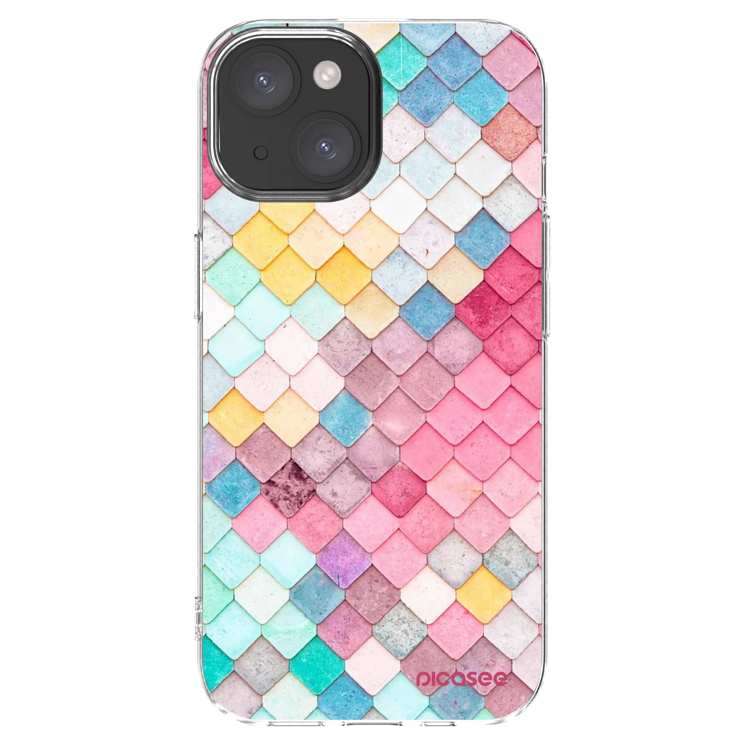 Picasee διαφανής θήκη σιλικόνης Apple iPhone 15 - Colorful roof