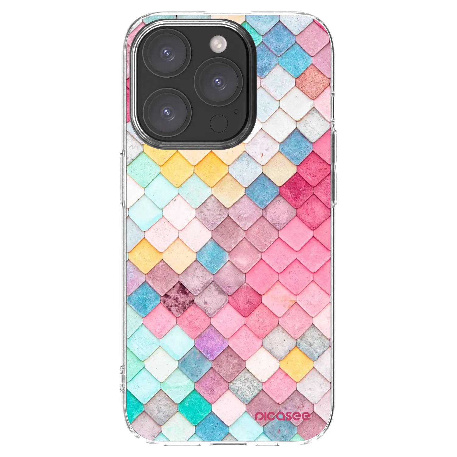 Picasee διαφανής θήκη σιλικόνης Apple iPhone 15 Pro - Colorful roof