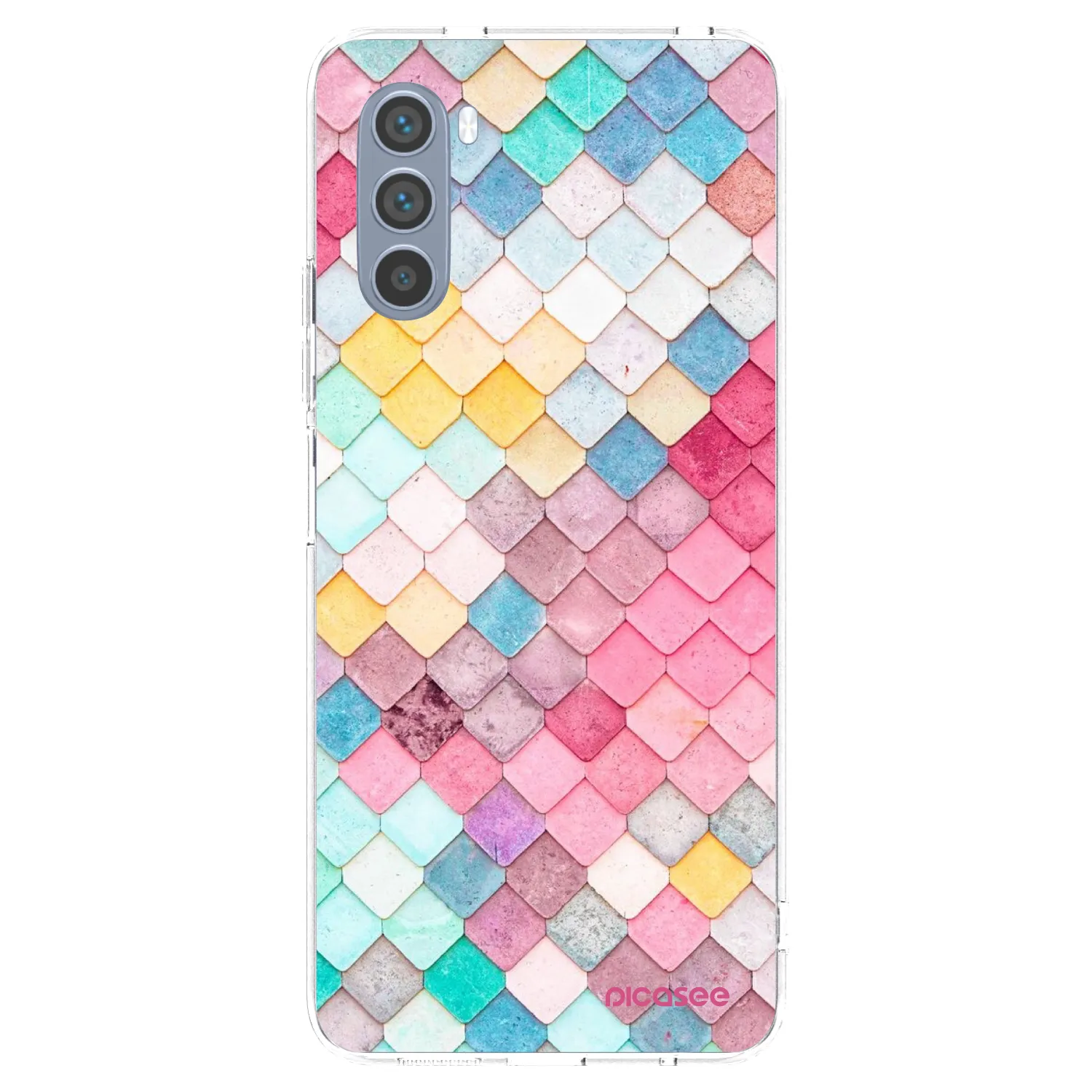 Picasee διαφανής θήκη σιλικόνης Motorola Moto G62 - Colorful roof