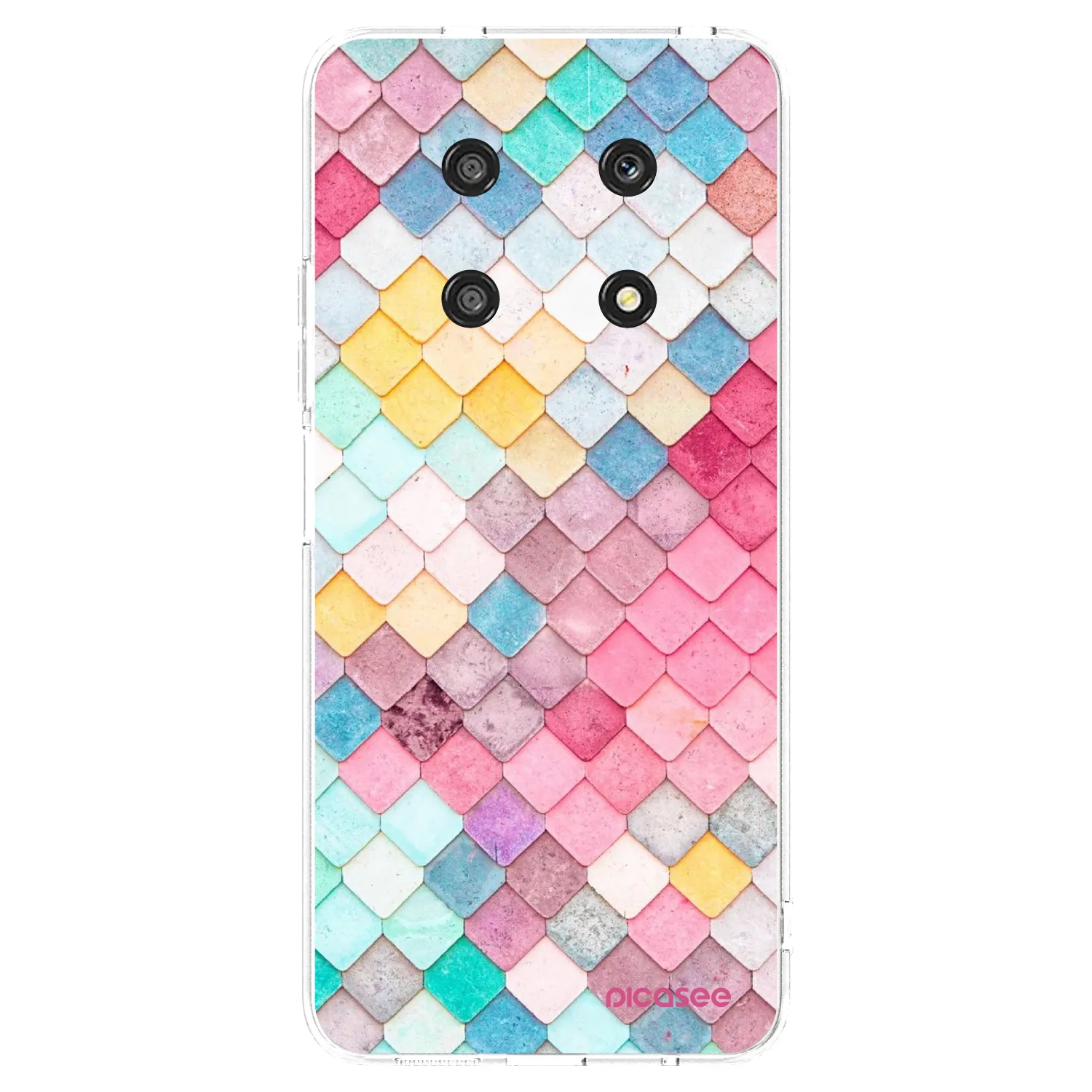 Picasee διαφανής θήκη σιλικόνης Honor Magic4 Lite 5G - Colorful roof