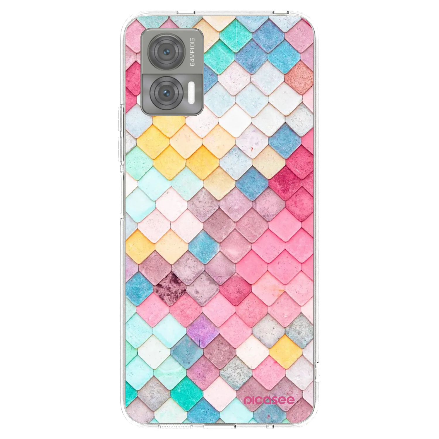 Picasee διαφανής θήκη σιλικόνης Motorola Edge 30 Neo - Colorful roof