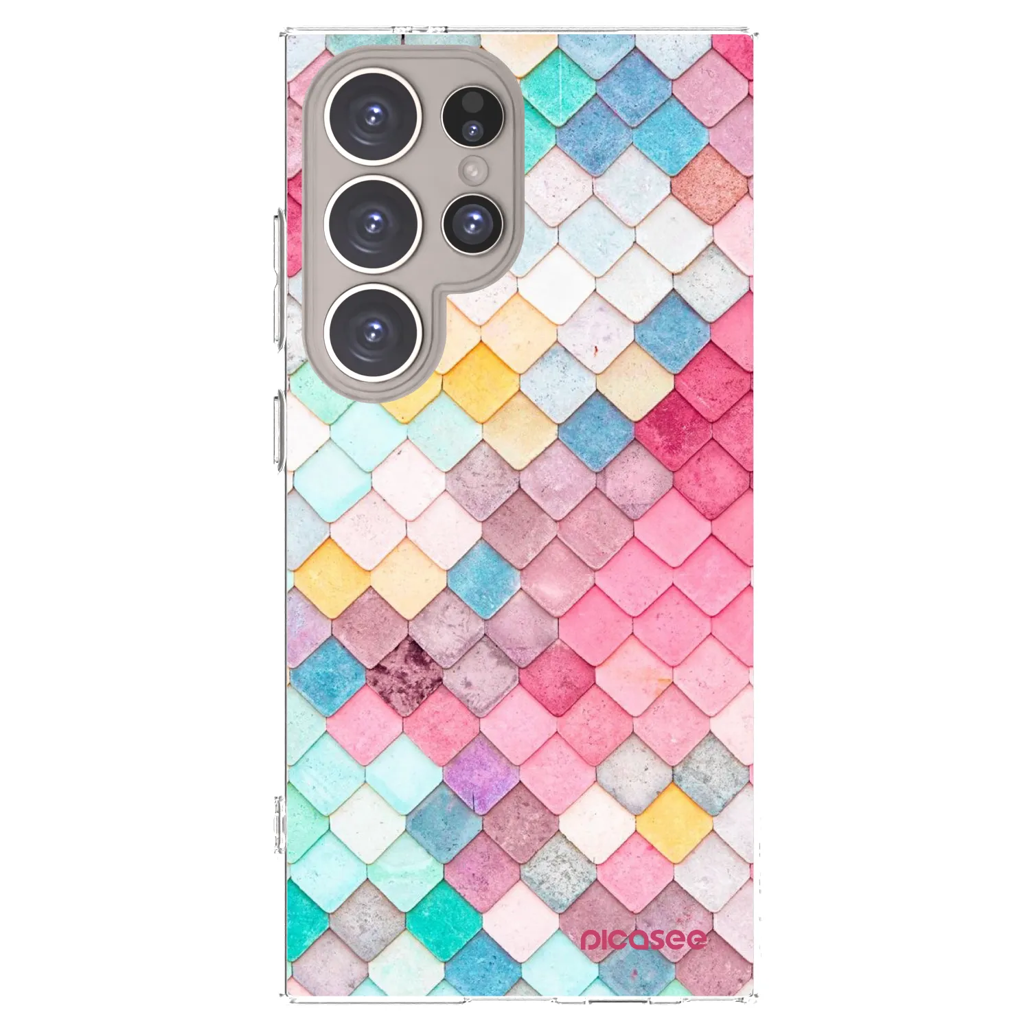 Picasee διαφανής θήκη σιλικόνης Samsung Galaxy S24 Ultra S928B 5G - Colorful roof