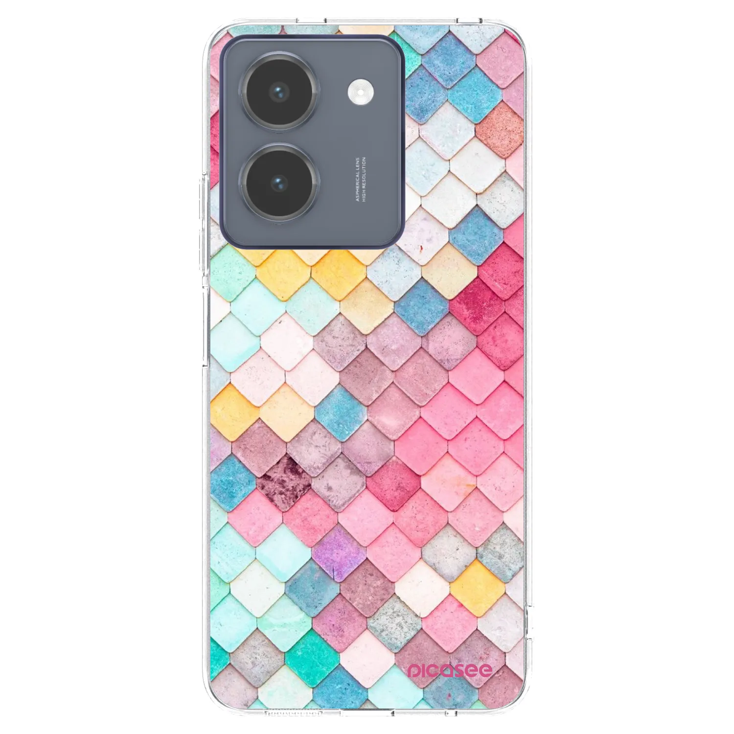 Picasee διαφανής θήκη σιλικόνης Vivo Y36 4G - Colorful roof
