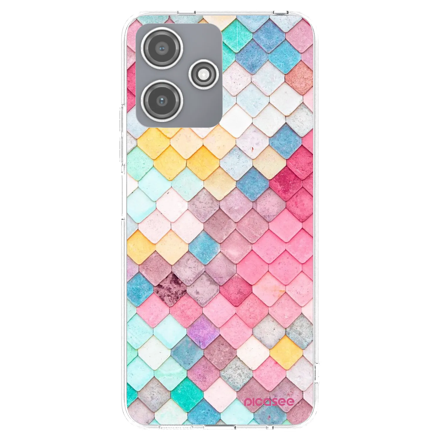 Picasee διαφανής θήκη σιλικόνης Xiaomi Redmi 12 5G - Colorful roof