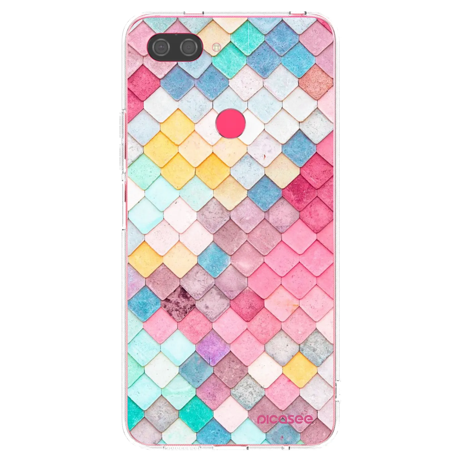 Picasee διαφανής θήκη σιλικόνης Xiaomi Mi 8 Lite - Colorful roof