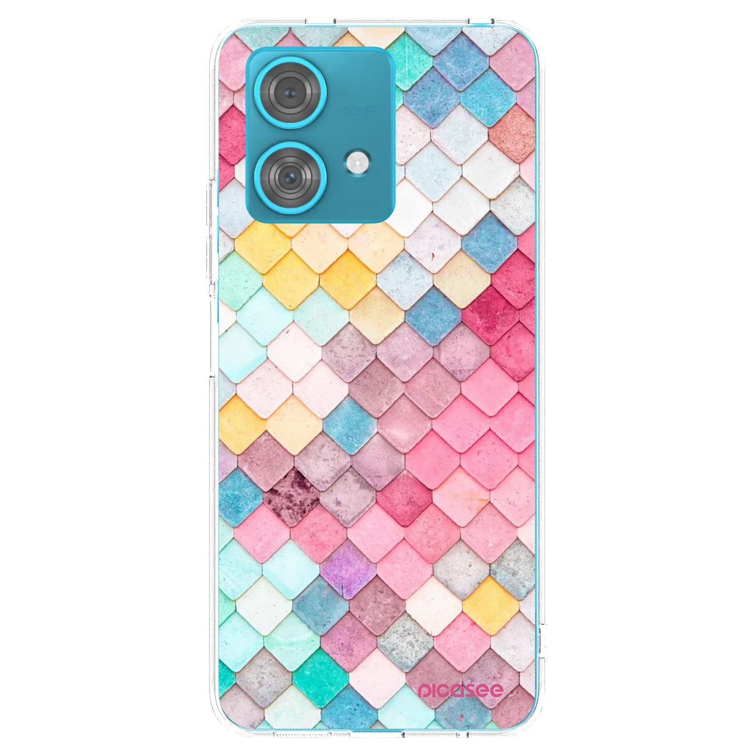 Picasee διαφανής θήκη σιλικόνης Motorola Edge 40 Neo - Colorful roof