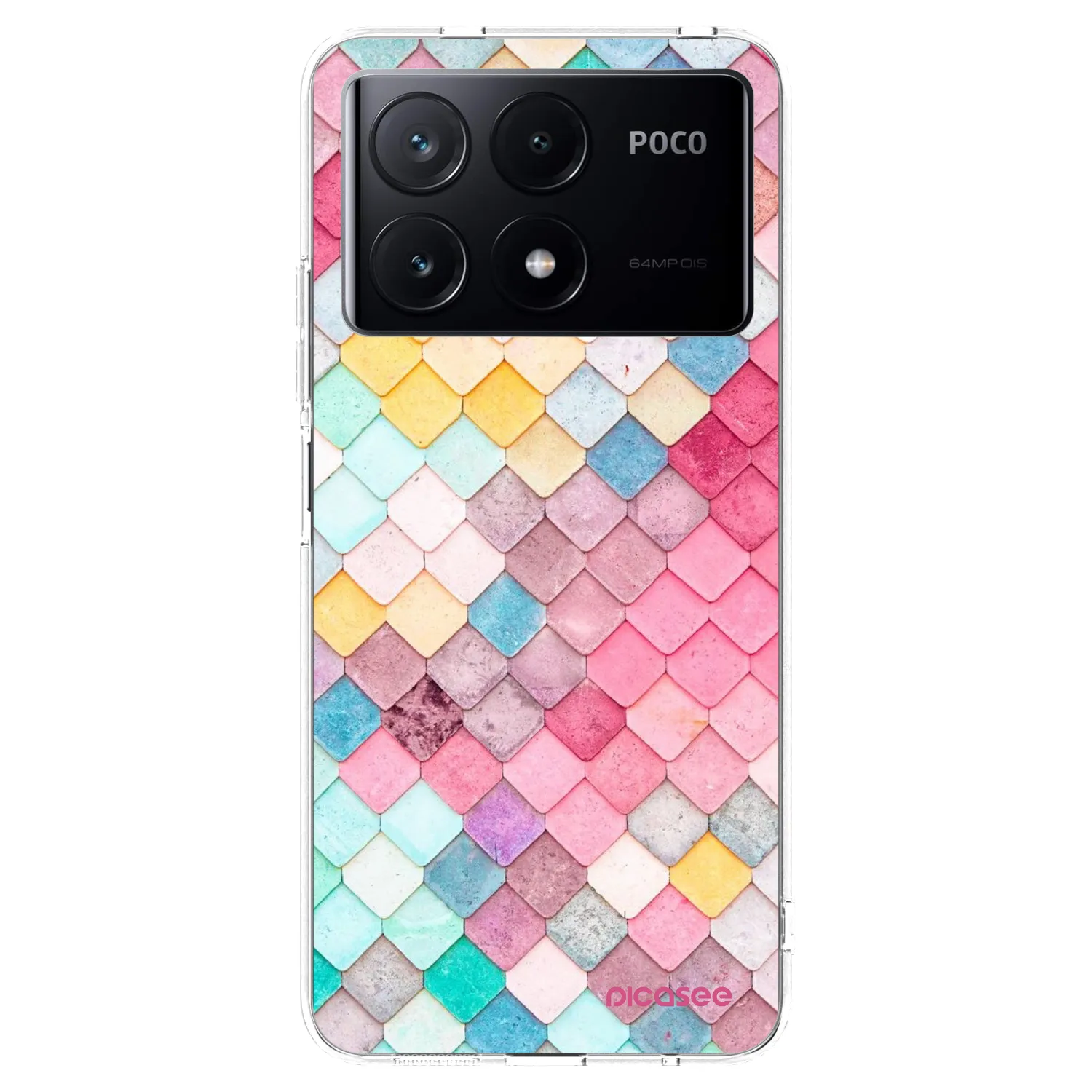 Picasee διαφανής θήκη σιλικόνης Xiaomi Poco X6 Pro - Colorful roof