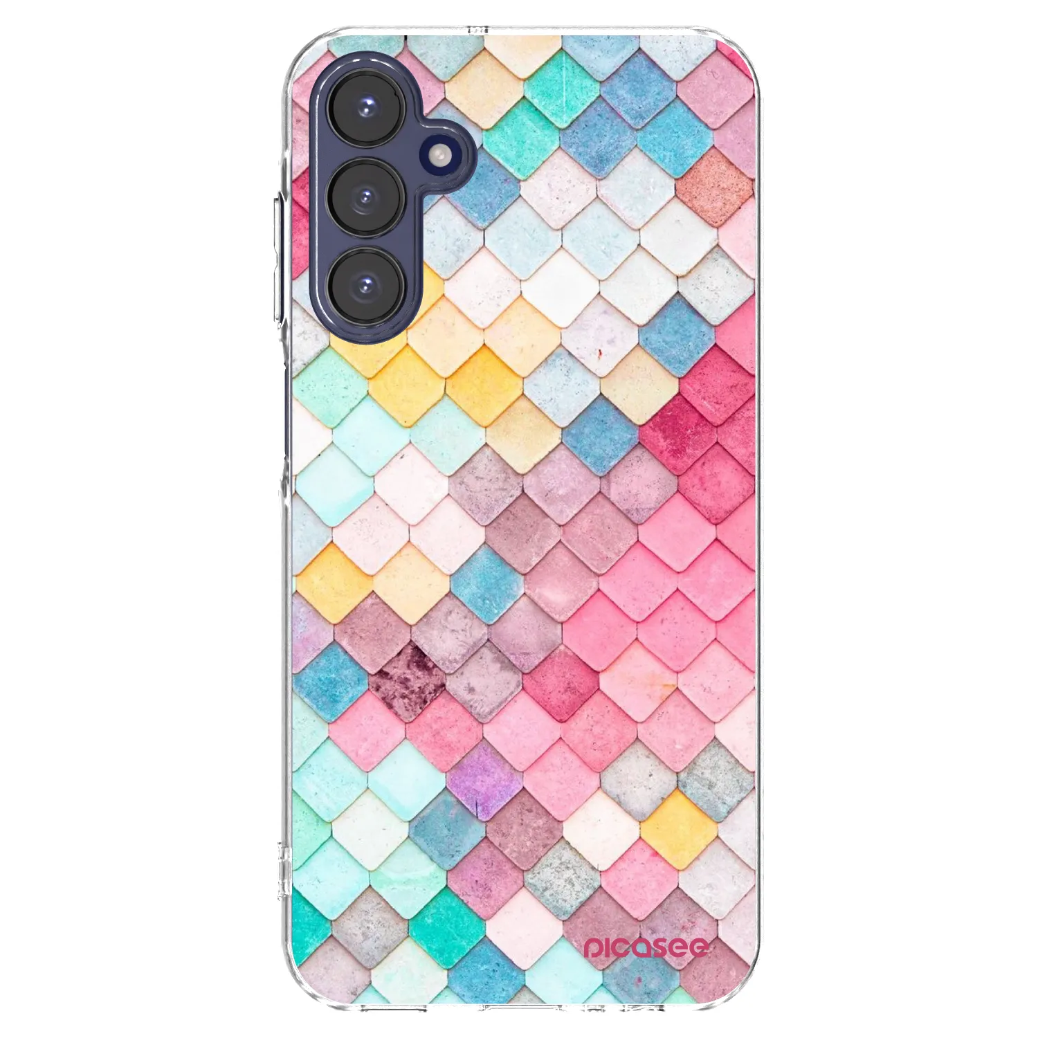 Picasee διαφανής θήκη σιλικόνης Samsung Galaxy A15 A155F 4G - Colorful roof