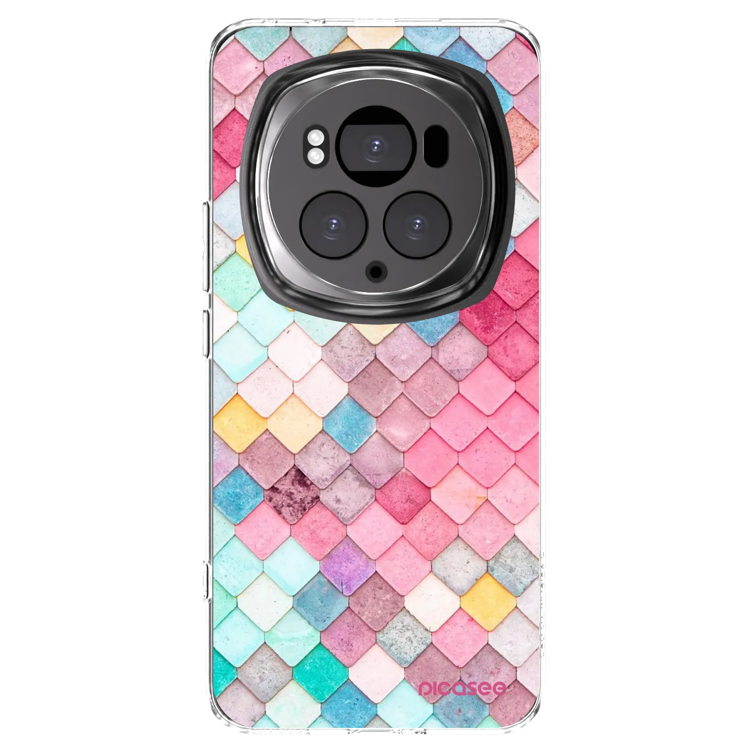 Picasee διαφανής θήκη σιλικόνης Honor Magic6 Pro - Colorful roof