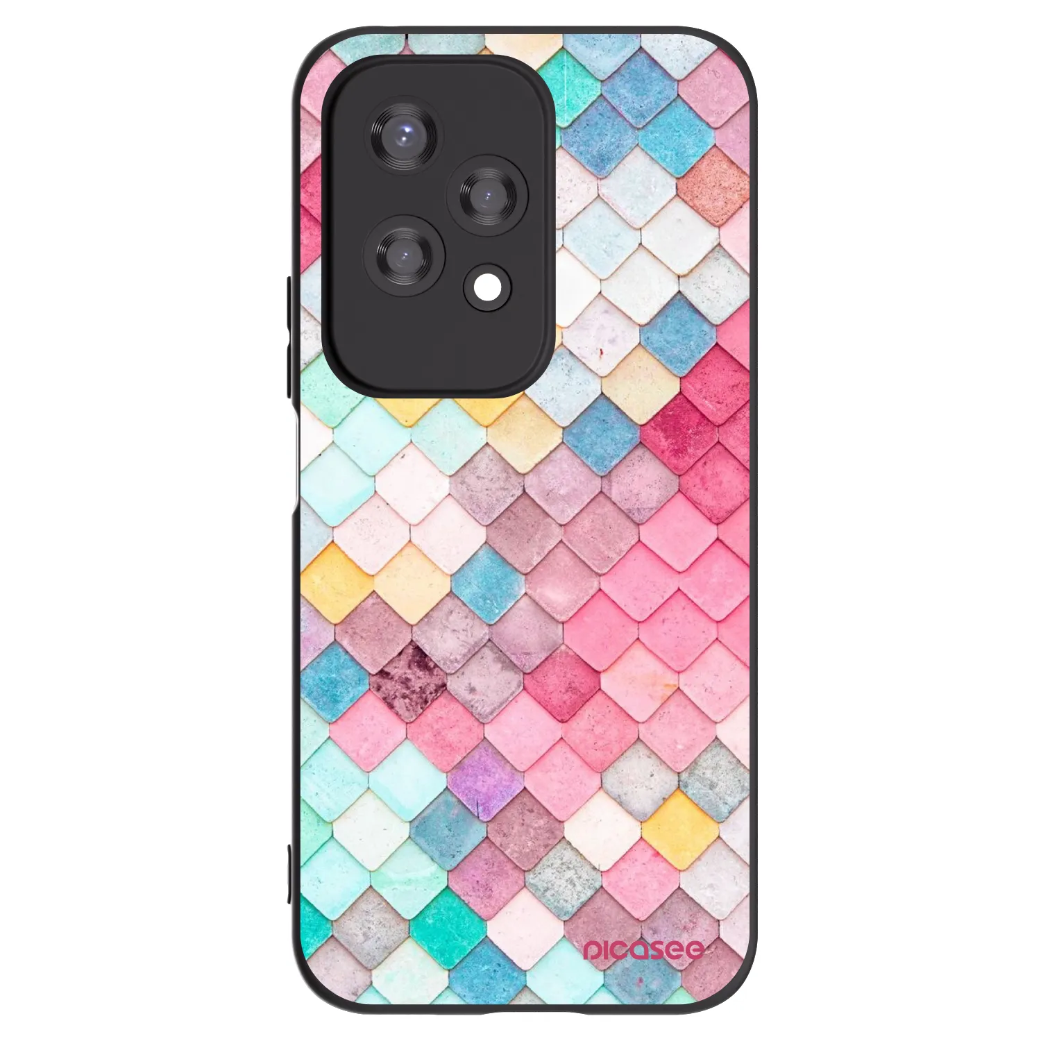 Picasee Μαύρη θήκη σιλικόνης για Honor 200 Lite - Colorful roof