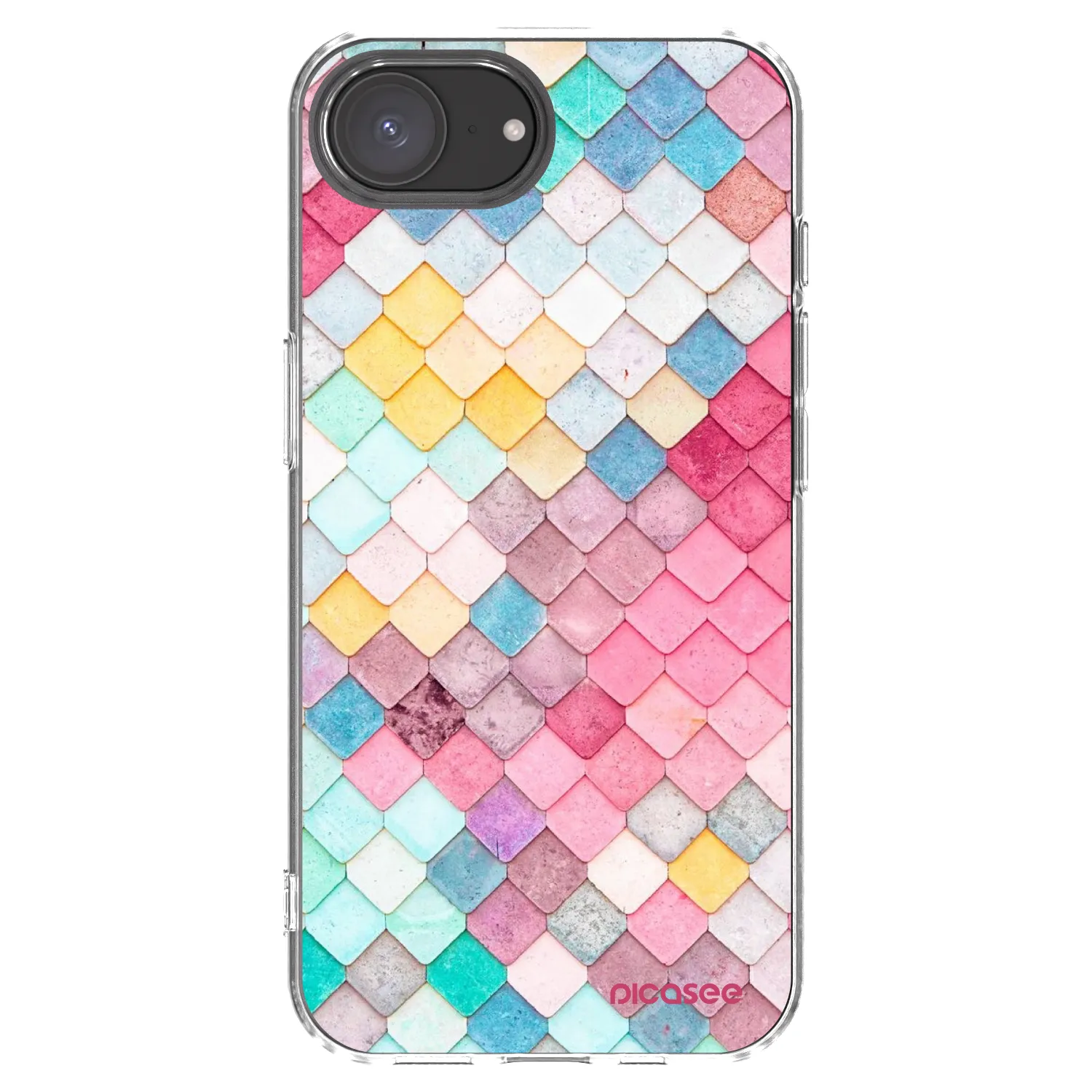 Picasee διαφανής θήκη σιλικόνης Apple iPhone 16e - Colorful roof