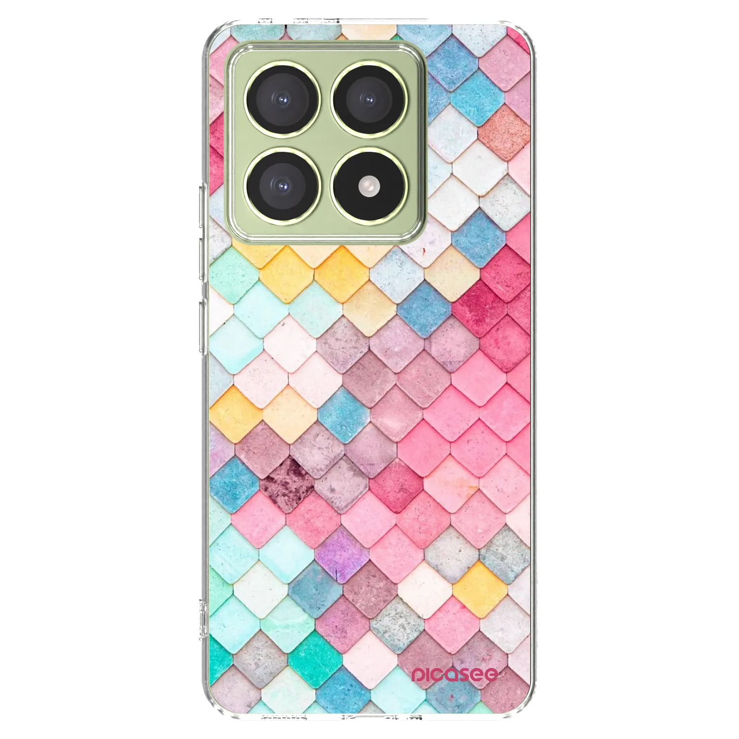 Picasee διαφανής θήκη σιλικόνης Xiaomi 14T - Colorful roof