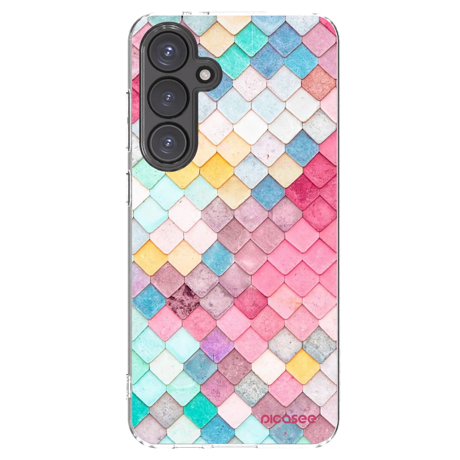 Picasee διαφανής θήκη σιλικόνης Samsung Galaxy S24 FE S721B - Colorful roof