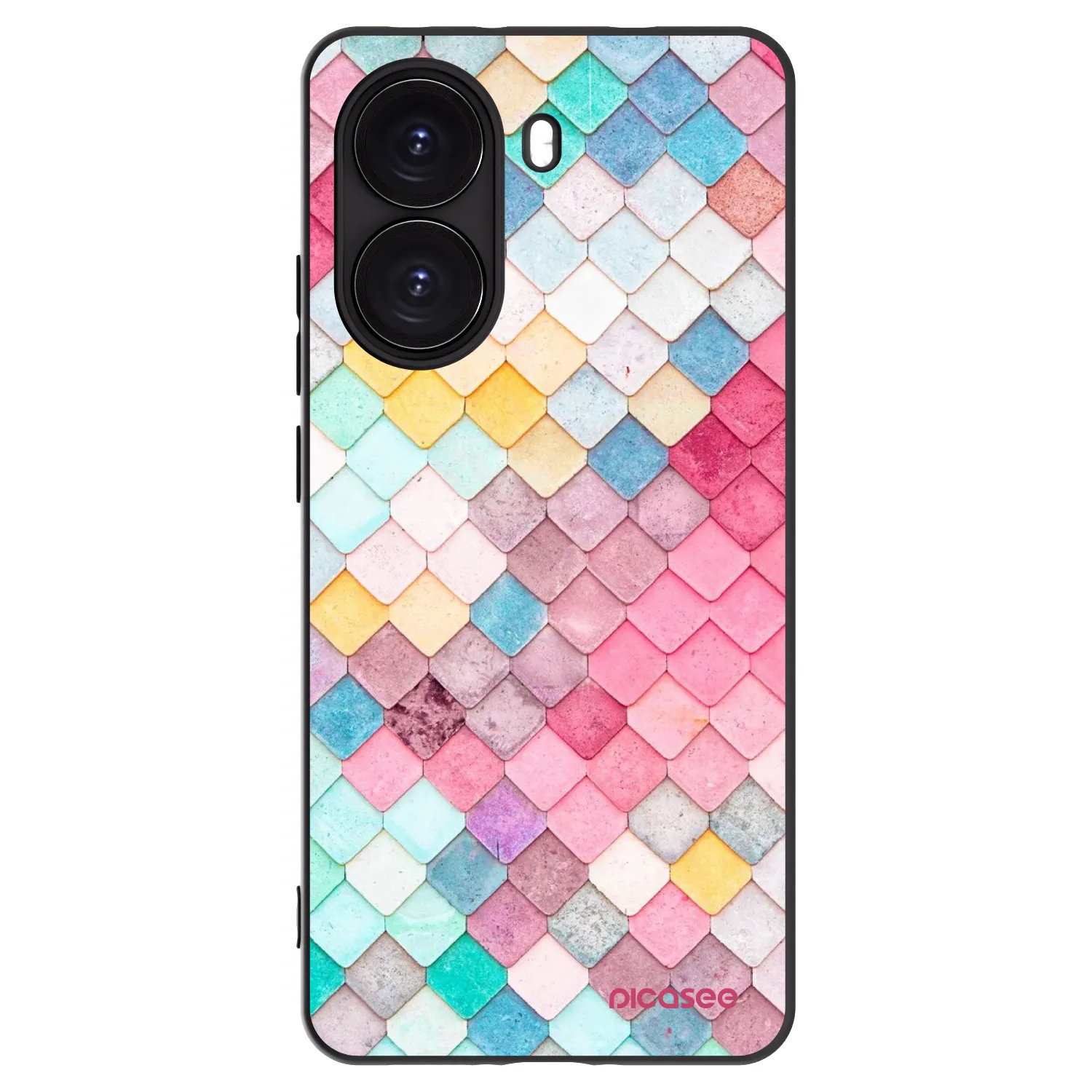 Picasee Μαύρη θήκη σιλικόνης για Xiaomi Poco X7 Pro 5G - Colorful roof
