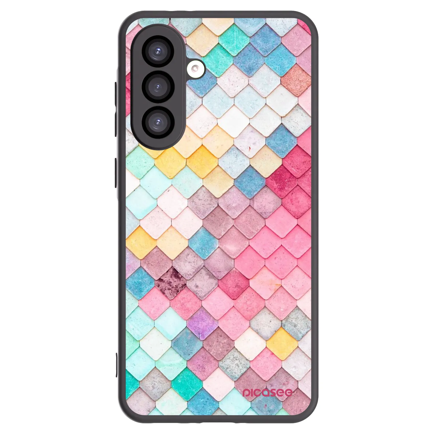 Picasee Μαύρη θήκη σιλικόνης για Samsung Galaxy A26 5G A266B - Colorful roof