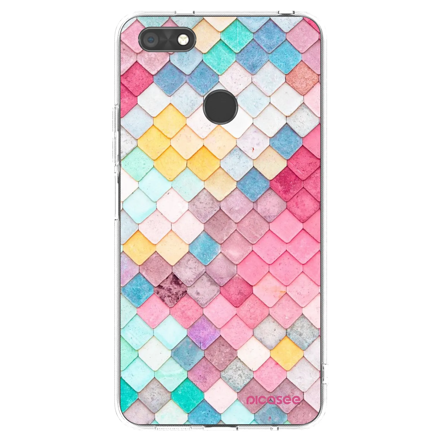 Picasee διαφανής θήκη σιλικόνης Huawei P9 Lite Mini - Colorful roof