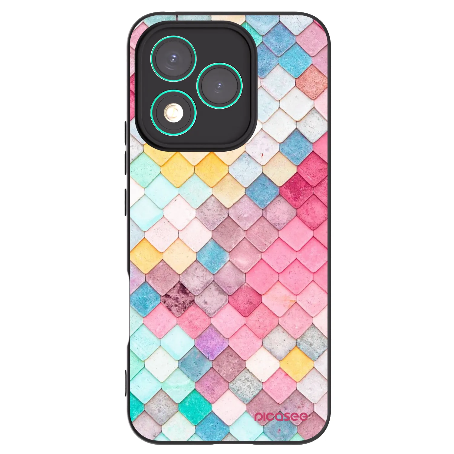 Picasee Μαύρη θήκη σιλικόνης για Honor 400 Lite 5G - Colorful roof