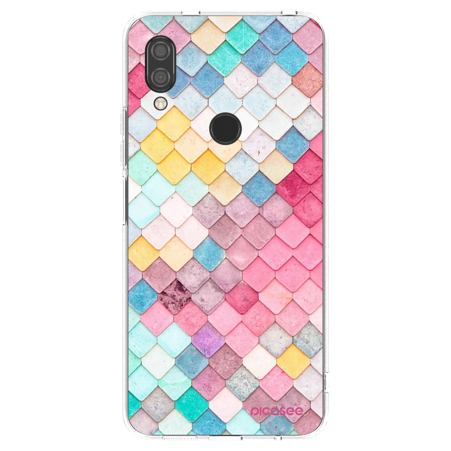 Picasee διαφανής θήκη σιλικόνης Xiaomi Redmi 7 - Colorful roof