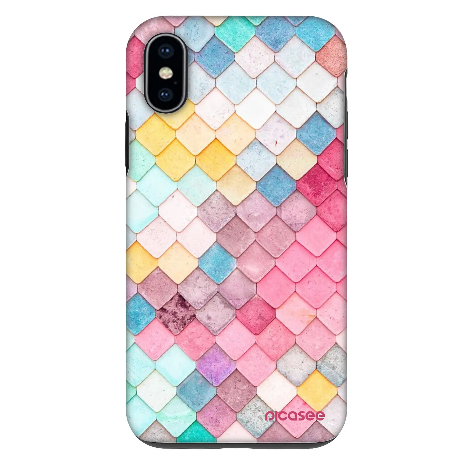 Picasee Fashion Case για Apple iPhone X/XS - Colorful roof