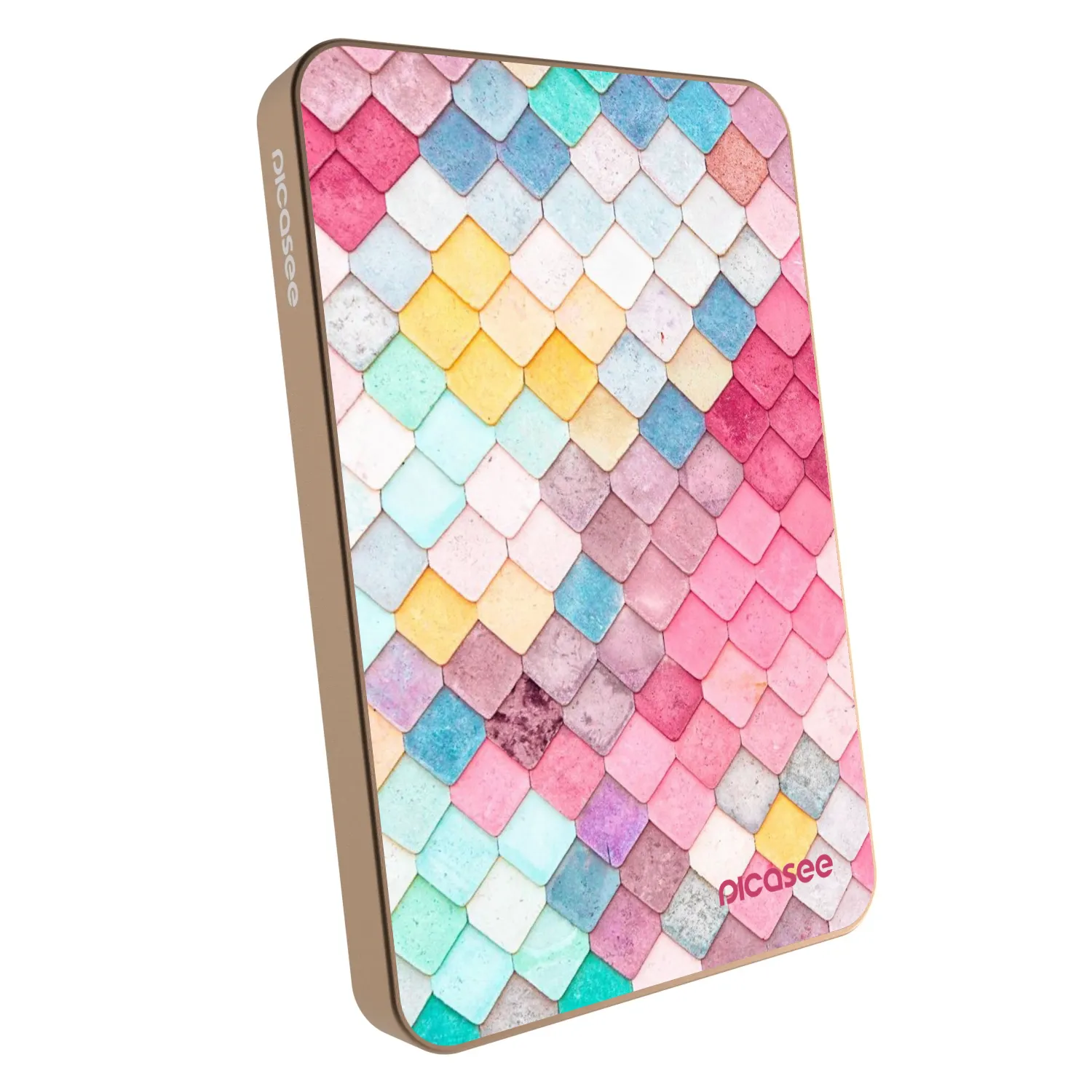 Picasee Powerbank με MagSafe 5 000 mAh Χρυσαφένιος - Colorful roof