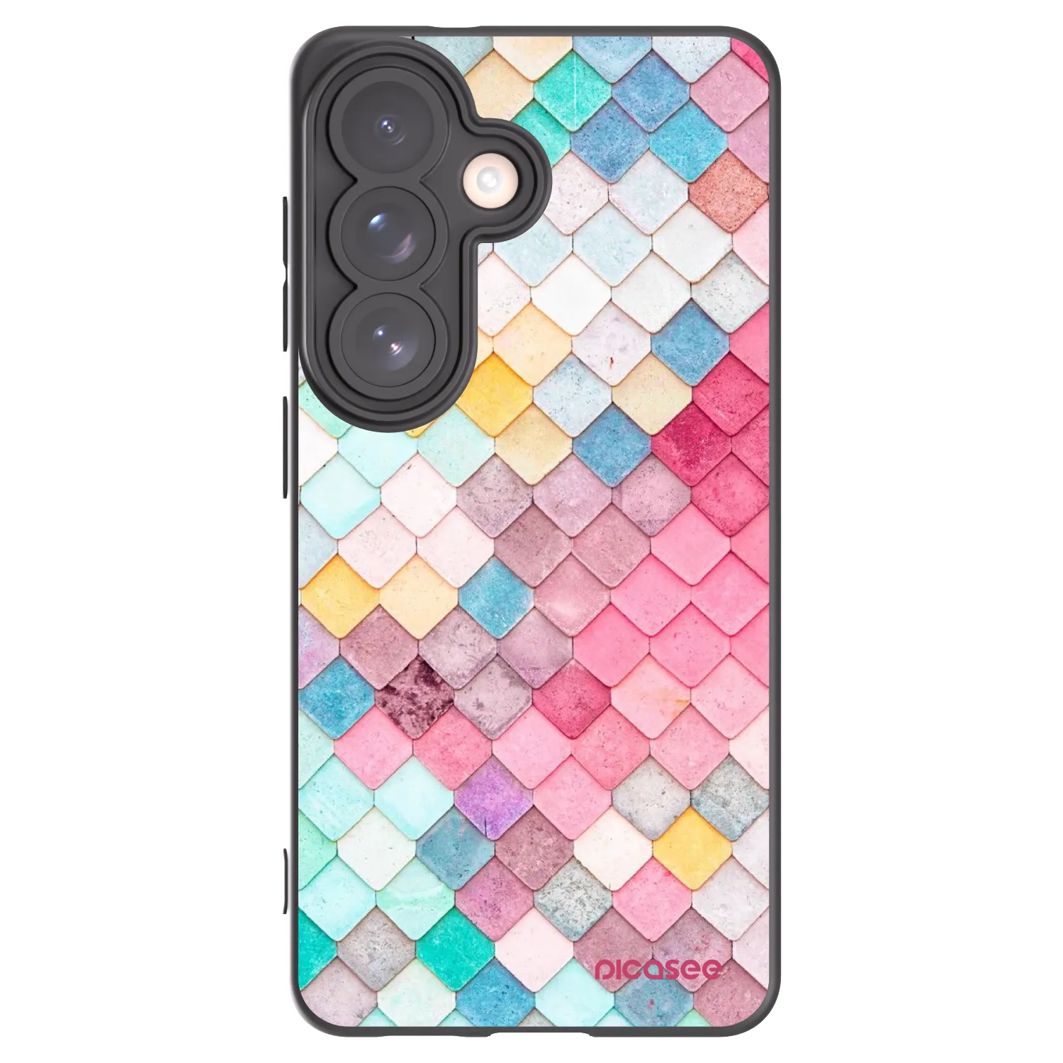 Picasee Μαύρη θήκη σιλικόνης για Samsung Galaxy S26 - Colorful roof