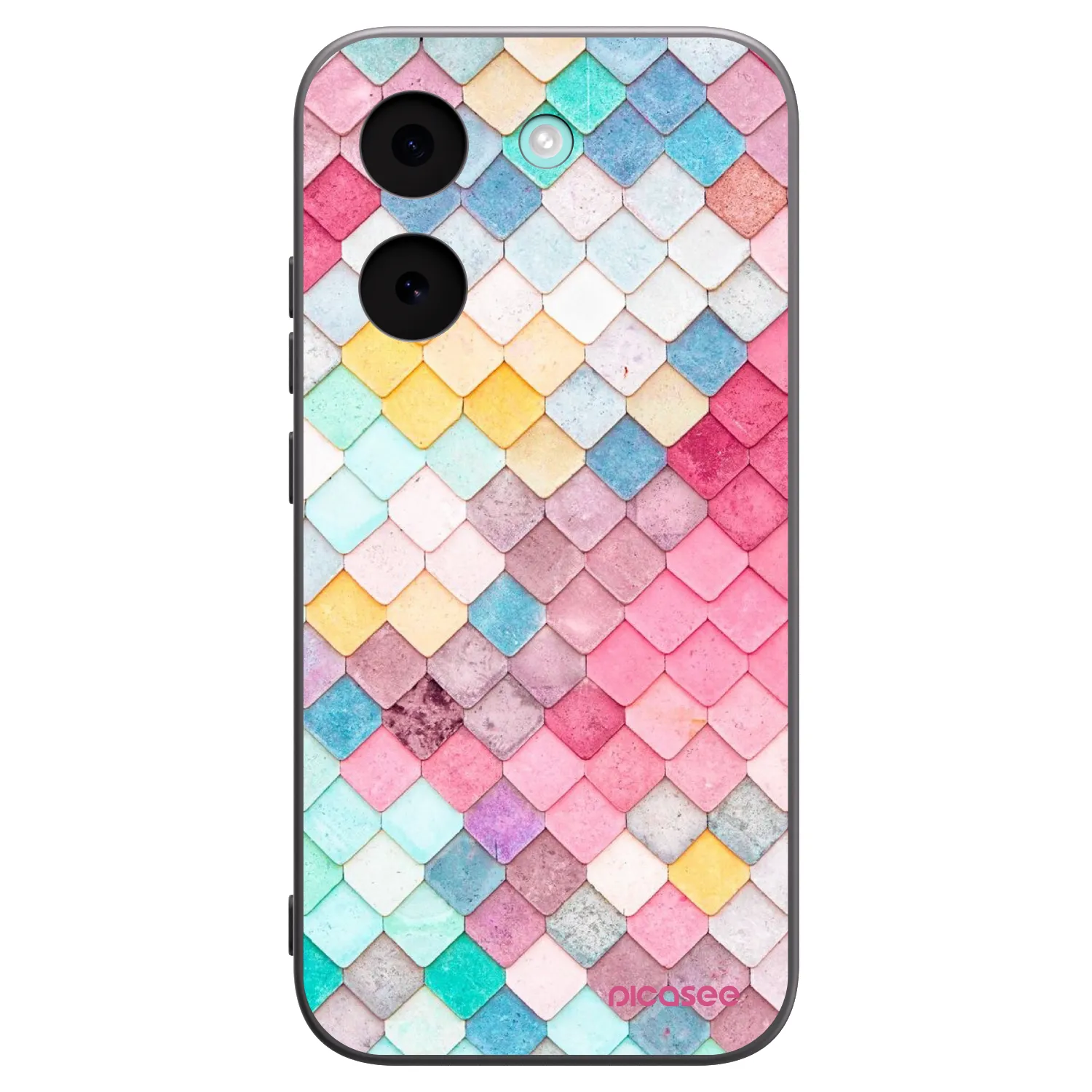 Picasee Μαύρη θήκη σιλικόνης για Xiaomi Poco X8 Pro - Colorful roof