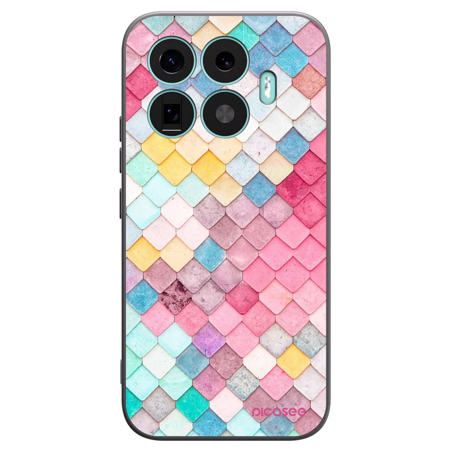 Picasee Μαύρη θήκη σιλικόνης για Xiaomi 17T - Colorful roof