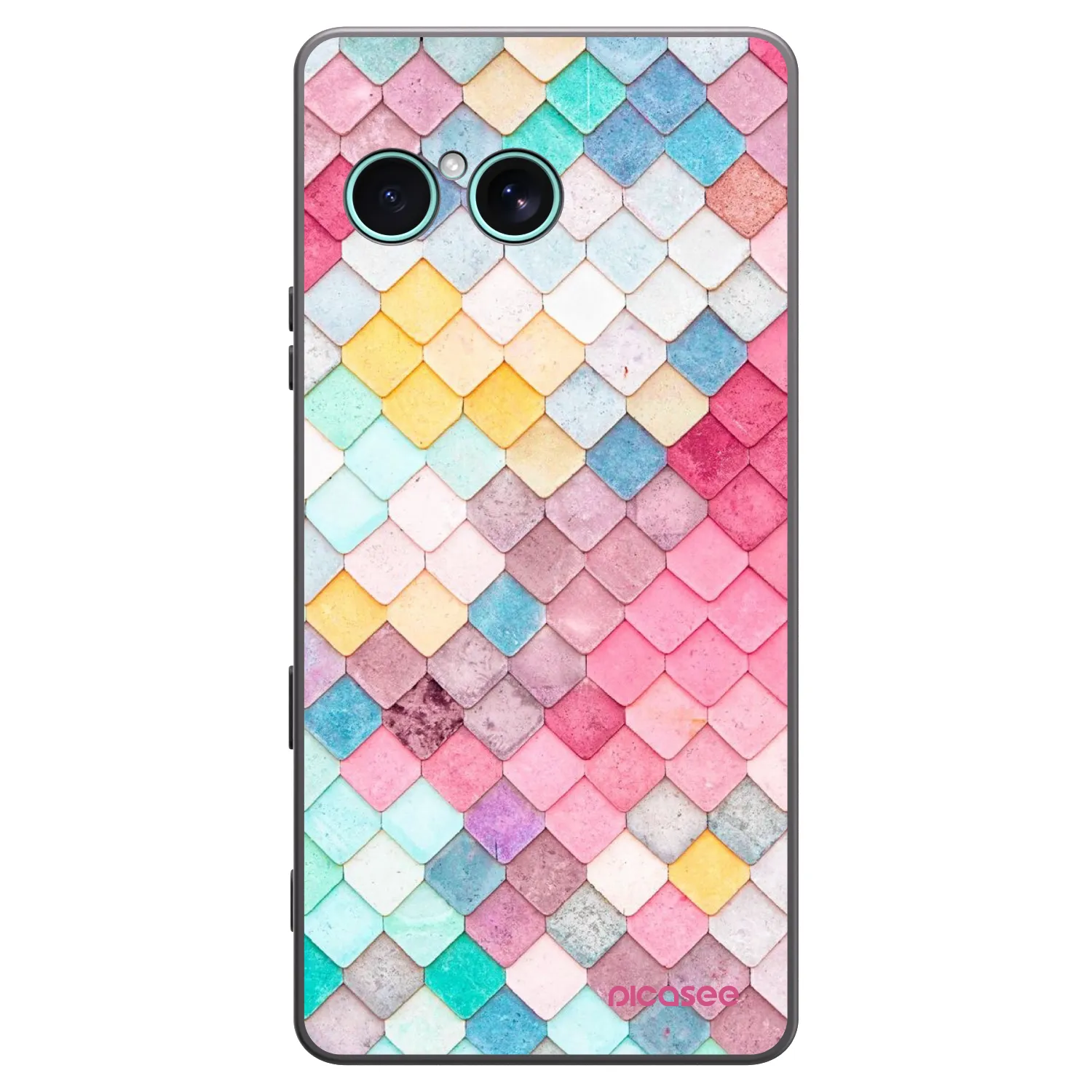 Picasee Μαύρη θήκη σιλικόνης για Sony Xperia 10 VII - Colorful roof