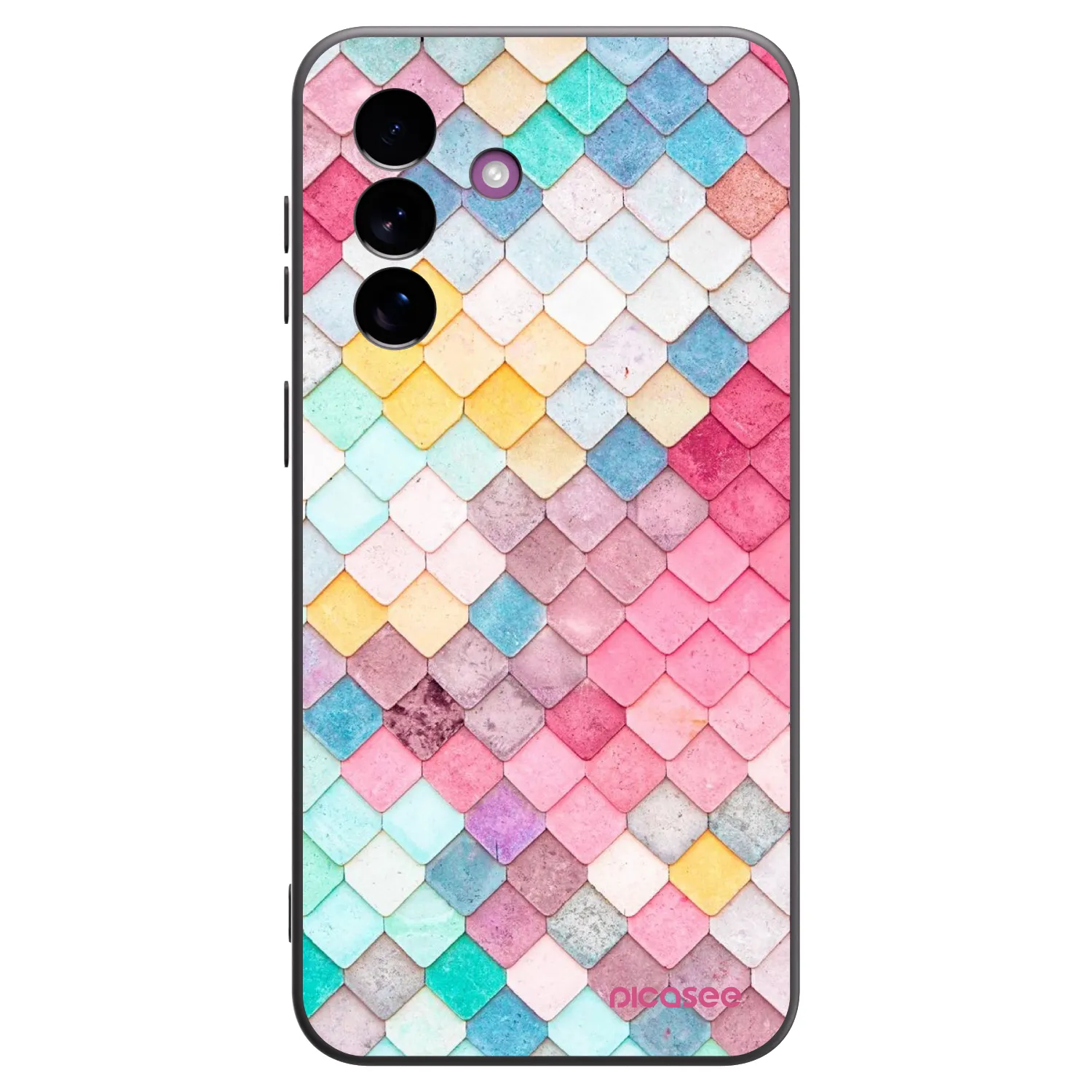 Picasee Μαύρη θήκη σιλικόνης για Samsung Galaxy A37 - Colorful roof