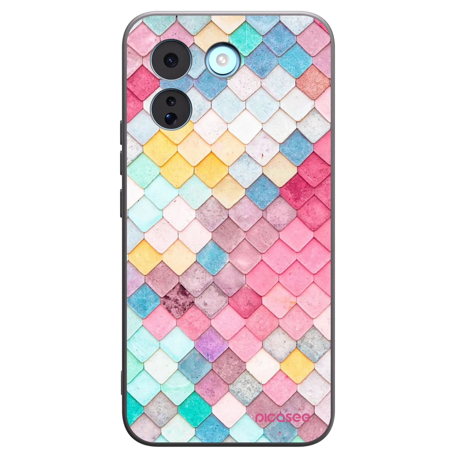 Picasee Μαύρη θήκη σιλικόνης για Xiaomi Redmi Note 17 Pro MAX 5G - Colorful roof