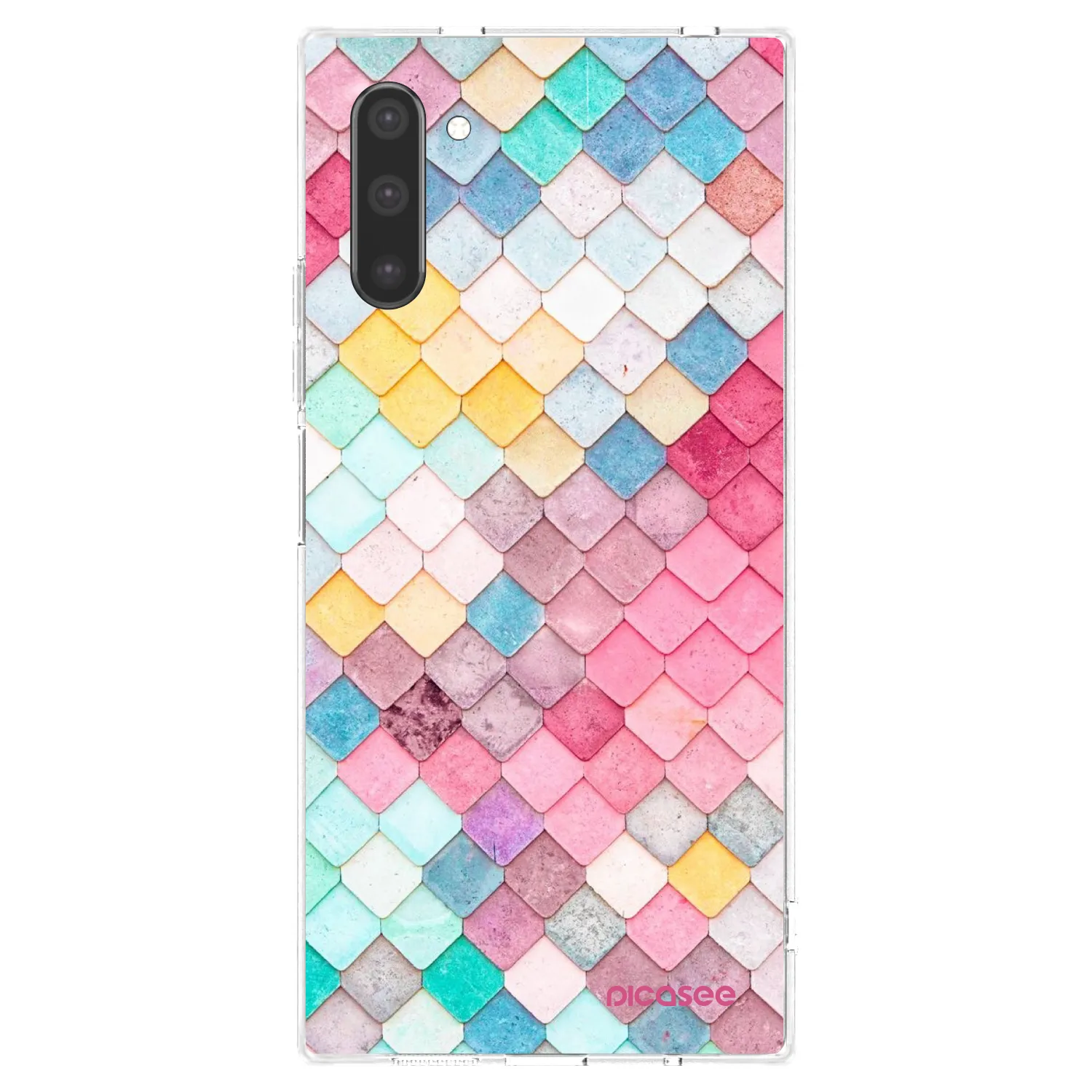 Picasee διαφανής θήκη σιλικόνης Samsung Galaxy Note 10 N970F - Colorful roof