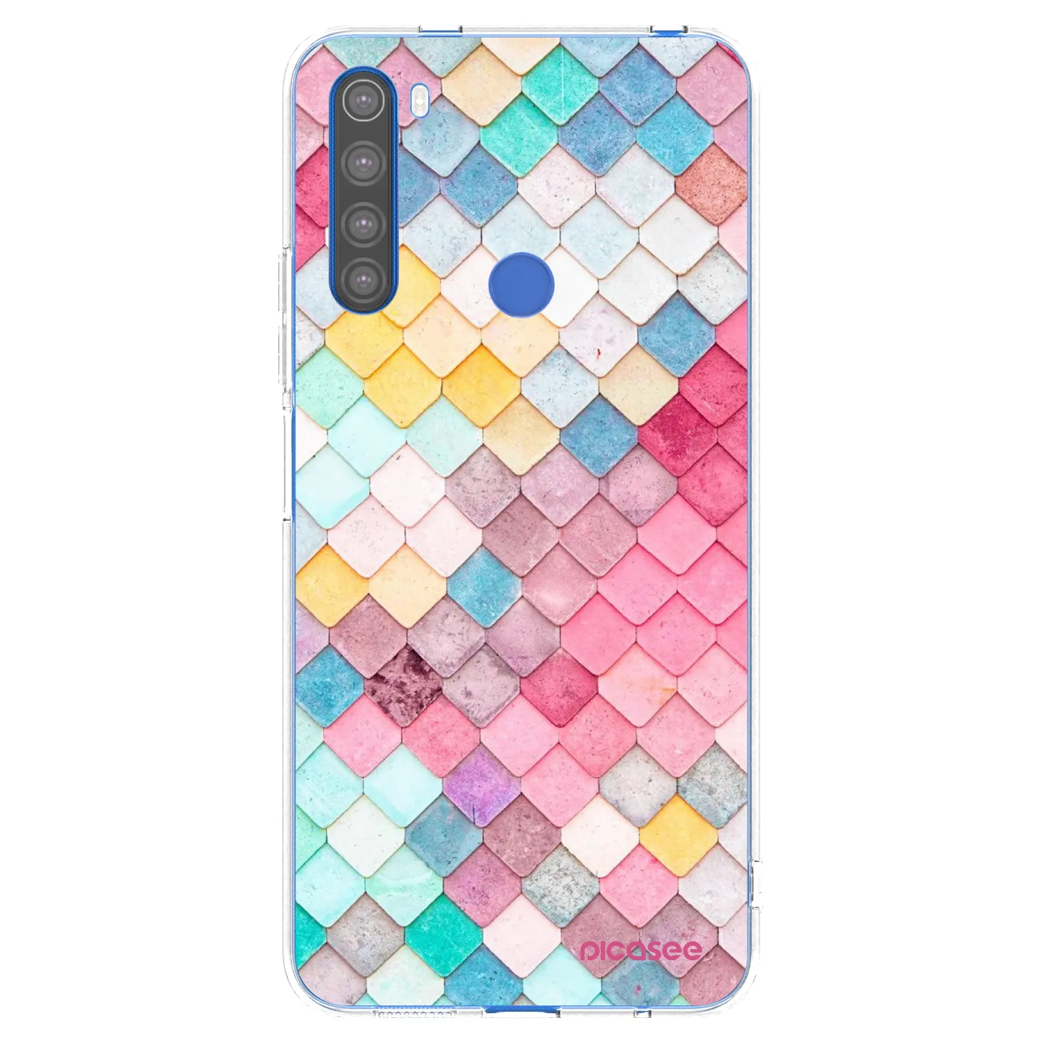 Picasee διαφανής θήκη σιλικόνης Xiaomi Redmi Note 8T - Colorful roof