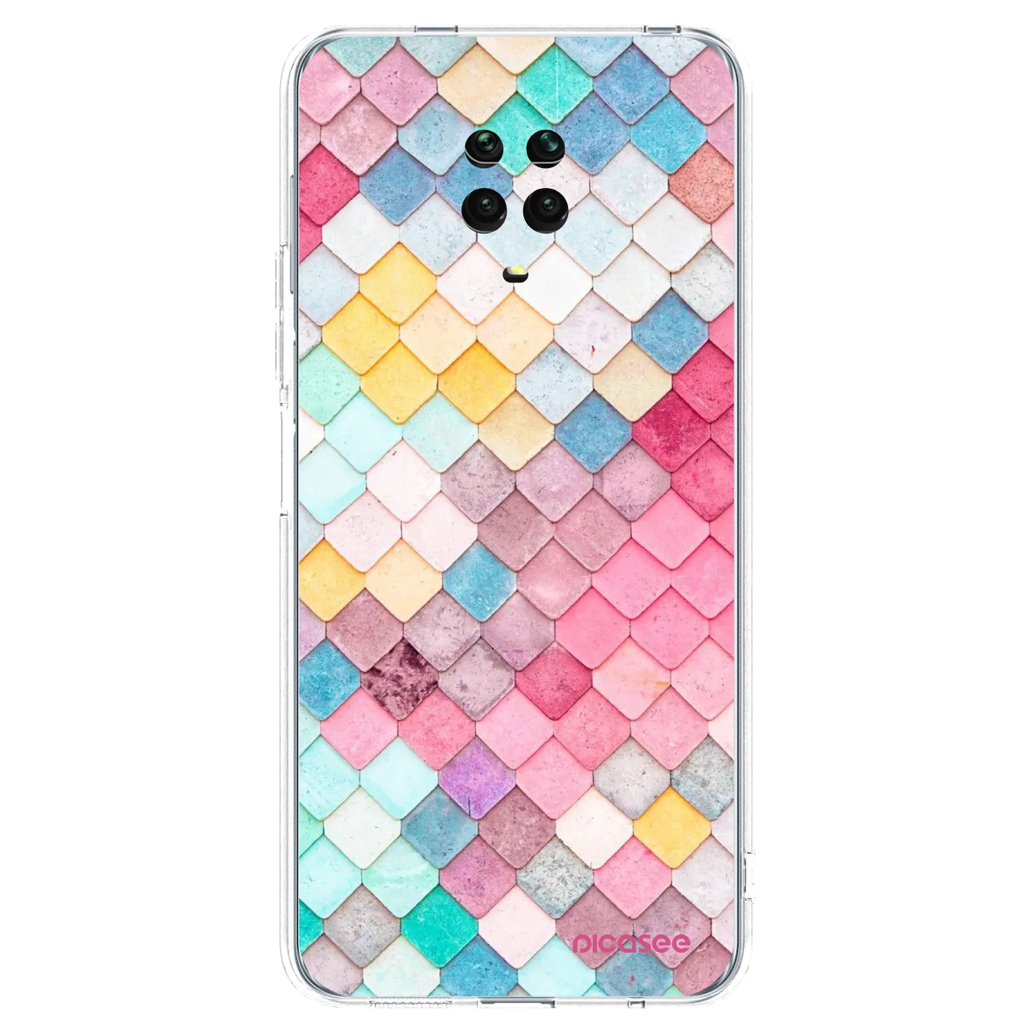 Picasee διαφανής θήκη σιλικόνης Xiaomi Redmi Note 9 Pro - Colorful roof