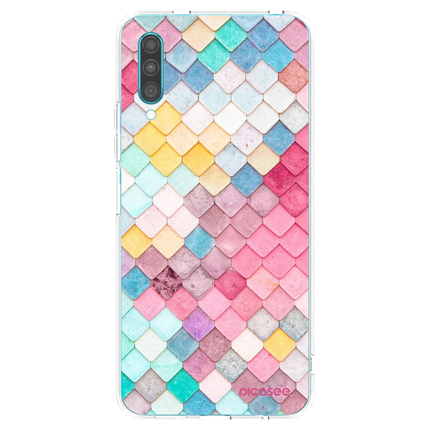 Picasee διαφανής θήκη σιλικόνης Samsung Galaxy A30s A307F - Colorful roof