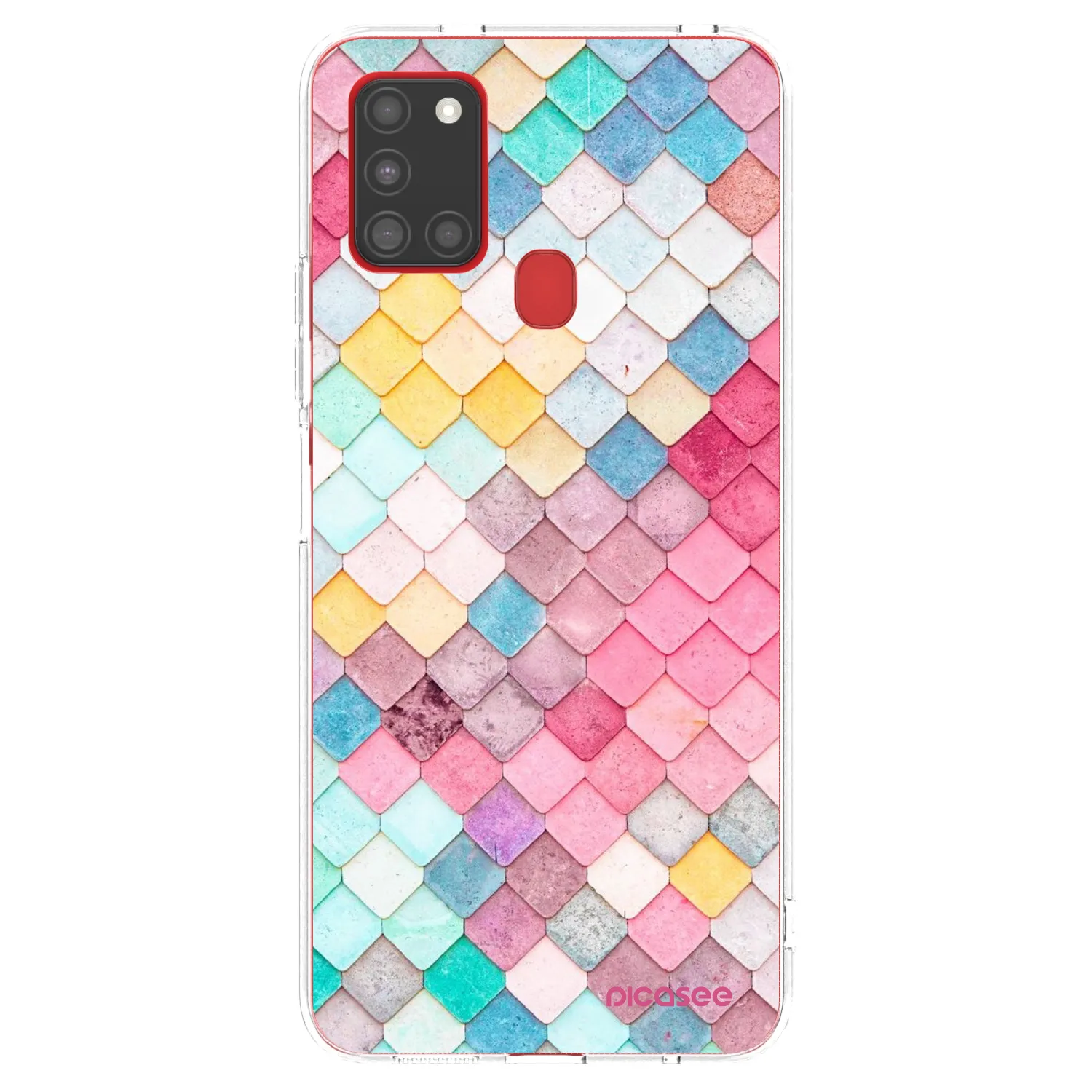 Picasee διαφανής θήκη σιλικόνης Samsung Galaxy A21s - Colorful roof