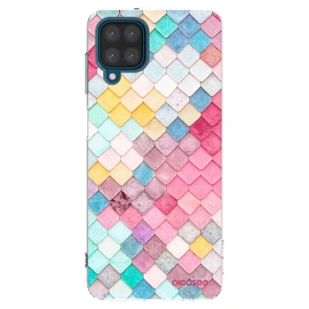 Picasee διαφανής θήκη σιλικόνης Samsung Galaxy A12 A125F - Colorful roof