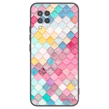 Picasee Μαύρη θήκη σιλικόνης για Samsung Galaxy A42 A426B - Colorful roof