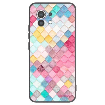 Picasee Μαύρη θήκη σιλικόνης για Xiaomi Mi 11 - Colorful roof